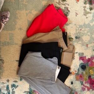 Express columnist pants. Coral, Tan, Black, Gray